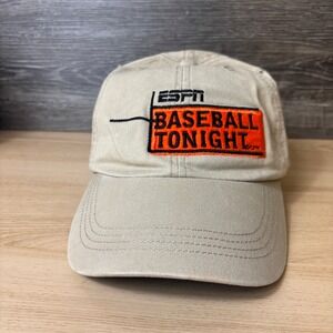 ESPN Hat Cap Strap Back‎ Brown Baseball Tonight Adjustable